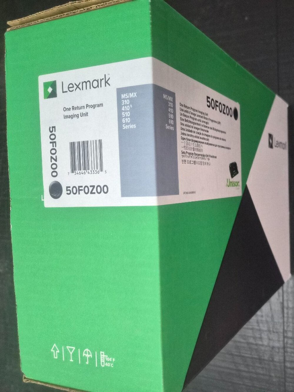 Genuine Lexmark 50F0Z00 (50F0ZA0) Black Imaging Unit with Dust Filter